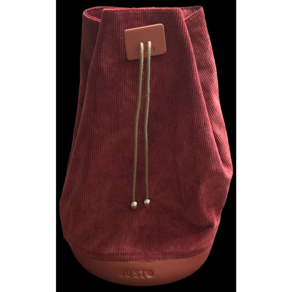 Ju’Sto Justo J-backly Bucket Bag Made Red Top Close Drawstring Closure